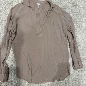 Splendid Soft Tan Button Down Shirt X-small